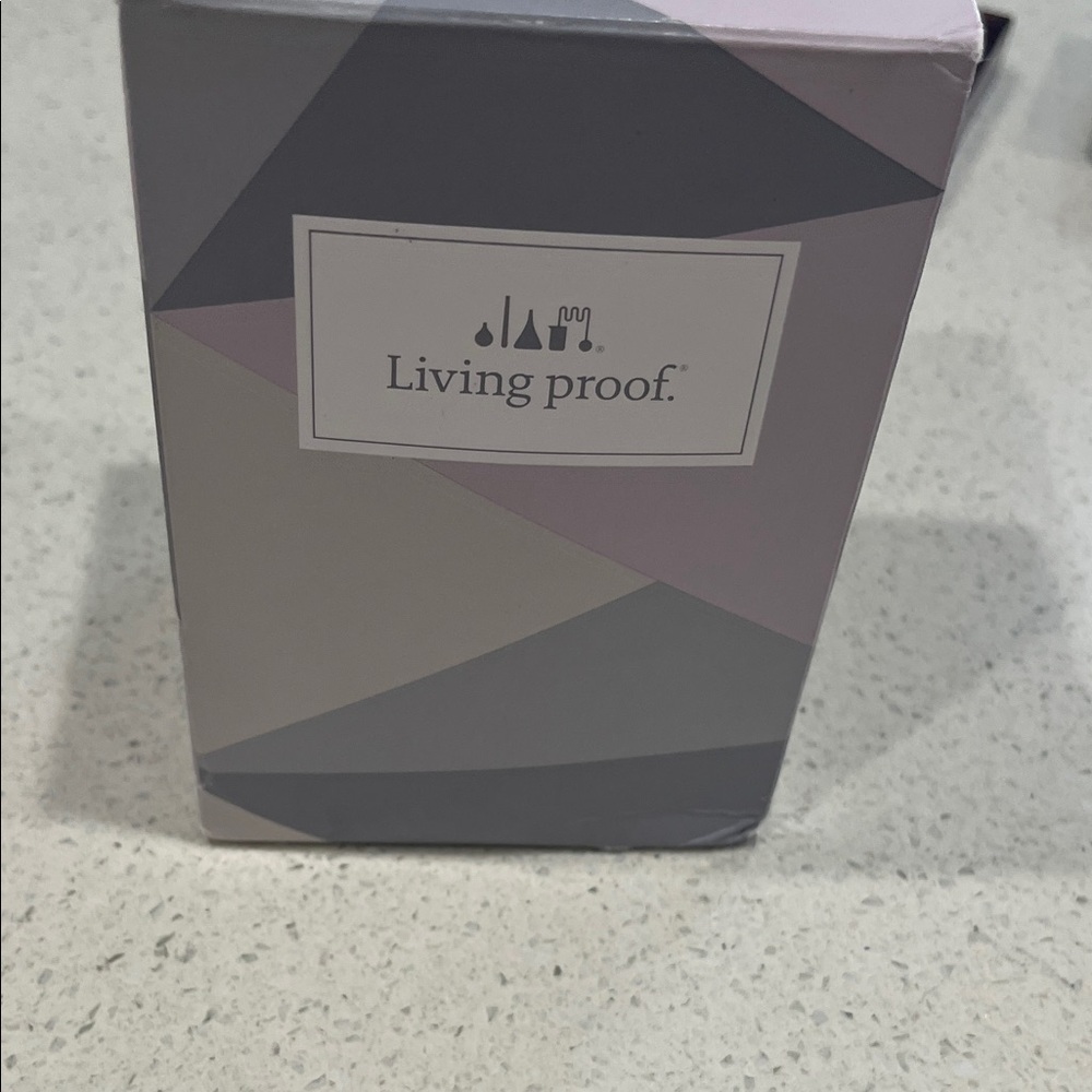 Living Proof Geometric Box in Gray and Purple